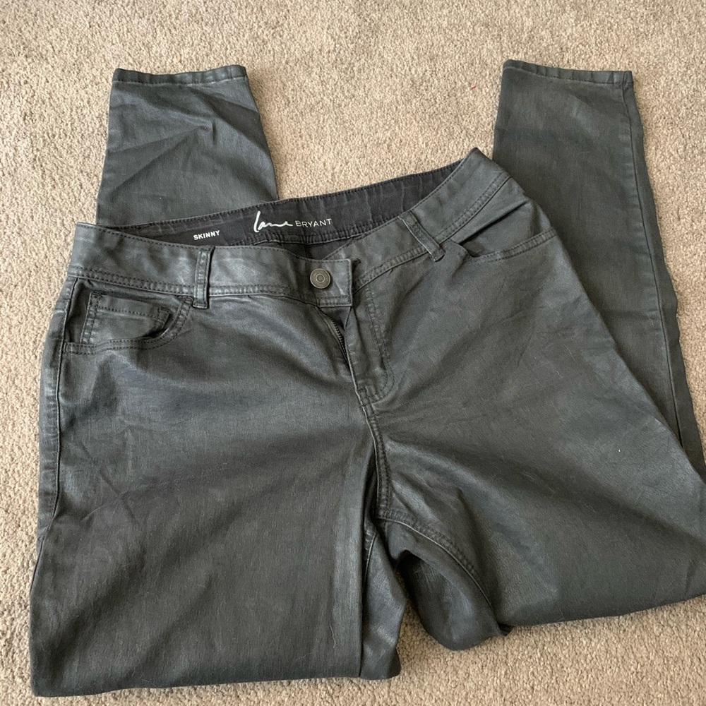 Lane Bryant grey/silver pants